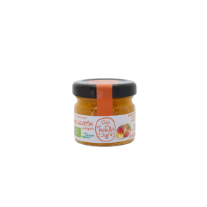 Mini Mermelada Bio de Melocotón con Sirope de Agave y calidad extra en caja de 30 uds.